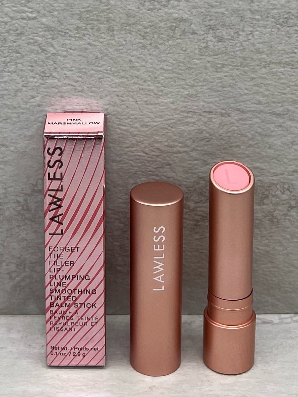 🔥 $12 Lawless Forget the Filler Lip-Plumping Tinted Lip Balm ~ Pink Marshmallow